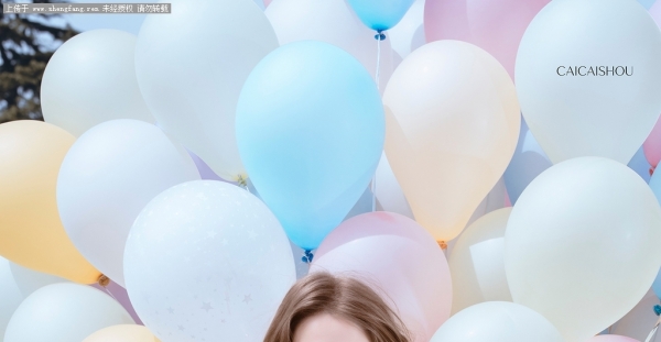 彩虹气球与春日原野